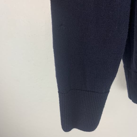 Vtg Pringle of Scotland Sweater Mens 44 Large Cardigan Blue 100% Lambswool - Picture 3 of 11